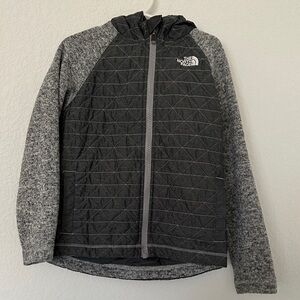 The North Face Charcoal and Heather Gray Quilted Jacket